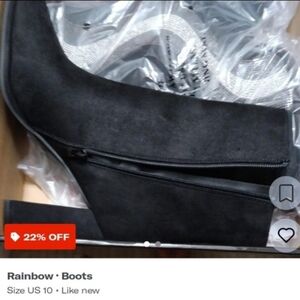 Rogue Black Heeled Boots